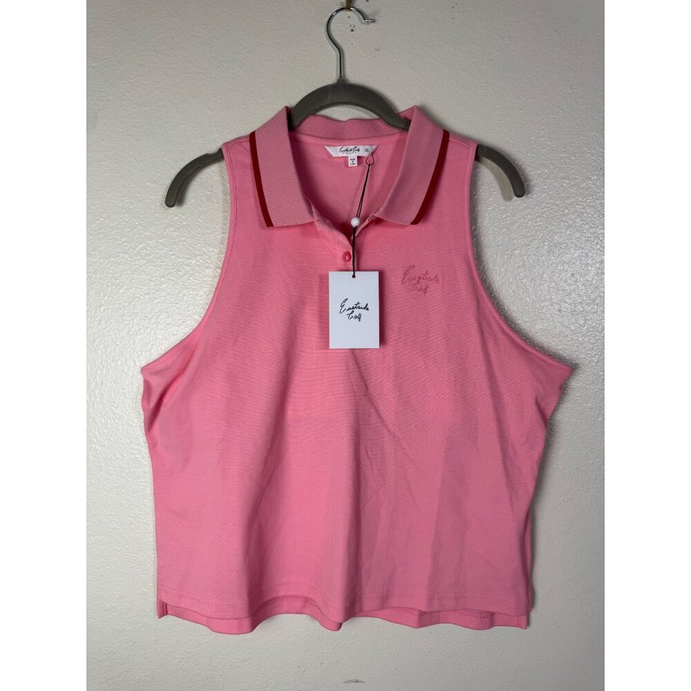 NEW Eastside Golf Pink Sleeveless Polo Women Size XL Performance EGWS2004
